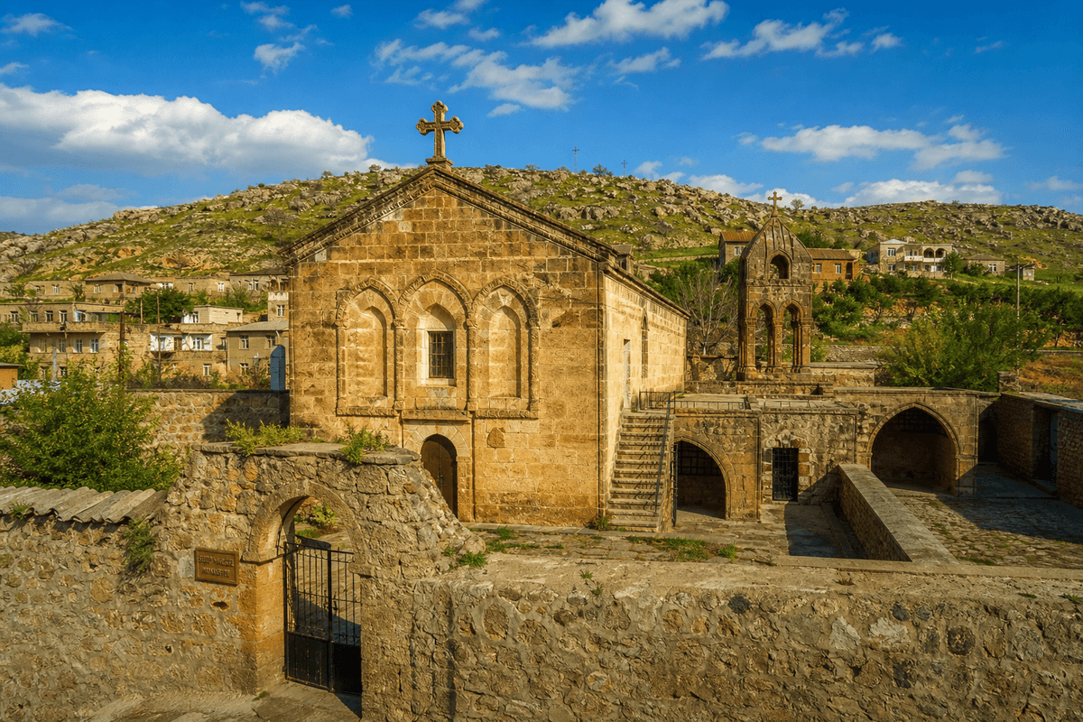 Şırnak İdil Süryani köyü kilisesi